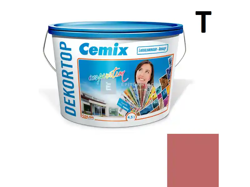 Akció Cemix 2802 DekorTOP diszperziós homlokzatfesték 6337 intense 4,5 l