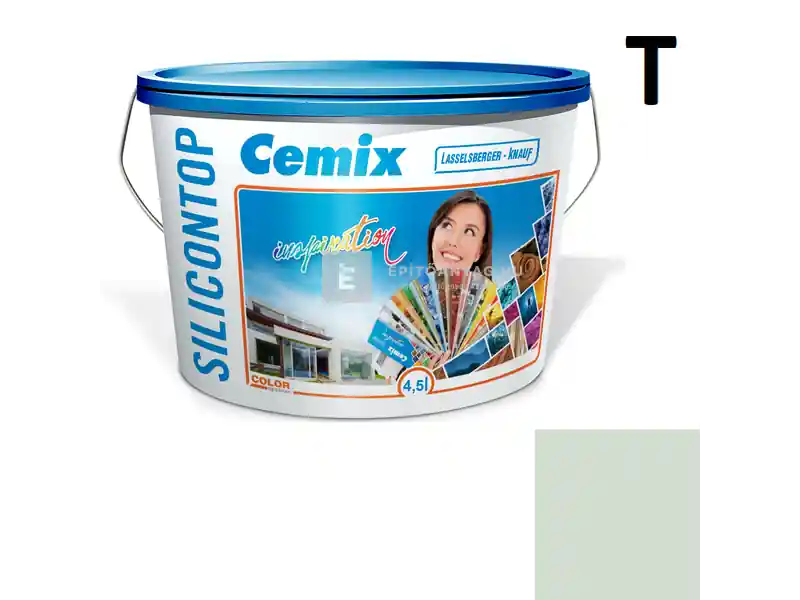 Kihagyhatatlan ajánlat Cemix 2800 SiliconTOP szilikon homlokzatfesték 4521 green 4,5 l