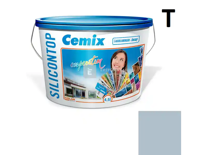 Árengedmény Cemix 2800 SiliconTOP szilikon homlokzatfesték 4739 blue 4,5 l
