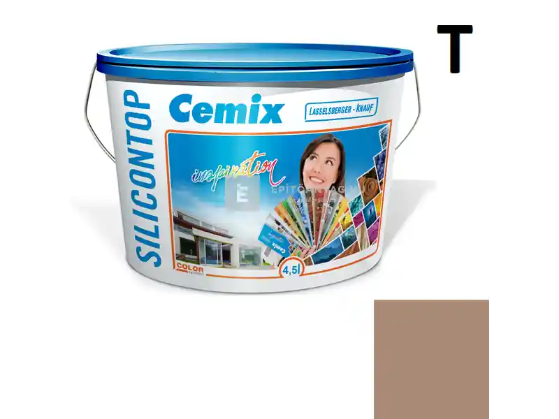 Cemix 2800 SiliconTOP szilikon homlokzatfesték 4927 brown 4,5 l Expressz kézbesítés
