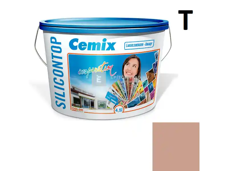 Végkiárusítás Cemix 2800 SiliconTOP szilikon homlokzatfesték 5135 rusty 4,5 l
