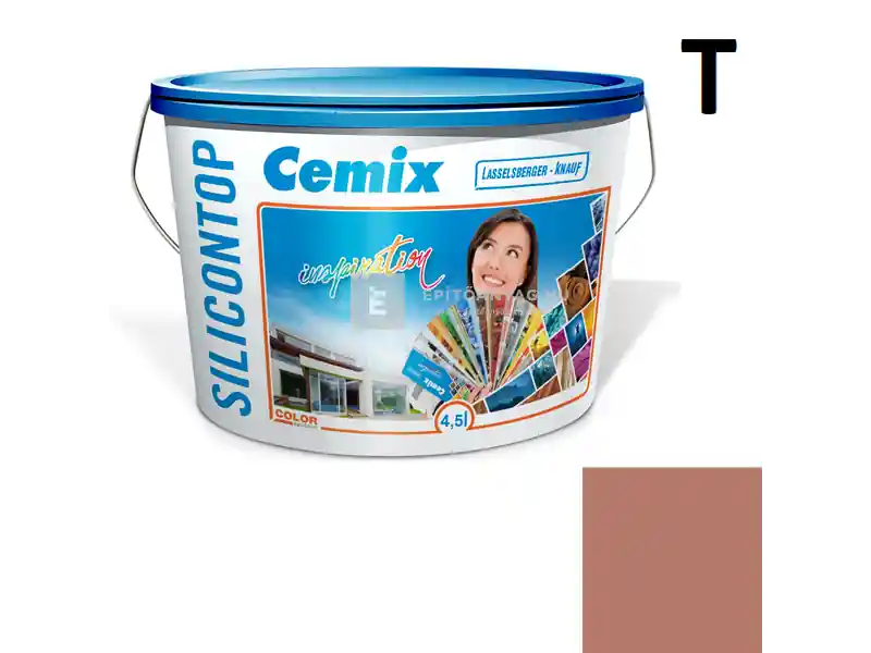 Szuper akció Cemix 2800 SiliconTOP szilikon homlokzatfesték 5149 rusty 4,5 l