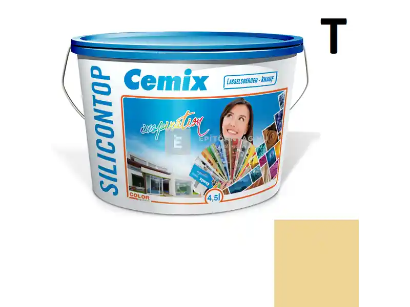 Expressz kézbesítés Cemix 2800 SiliconTOP szilikon homlokzatfesték 6123 intense 4,5 l