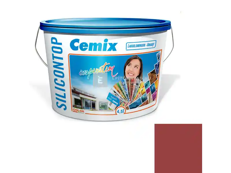 Cemix SiliconTOP szilikon homlokzatfesték 6349 intense 4,5 l Vedd meg most