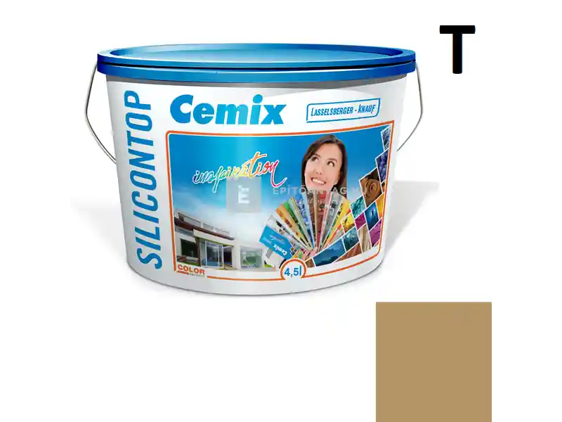 Népszerű Cemix 2800 SiliconTOP szilikon homlokzatfesték 6927 intense 4,5 l