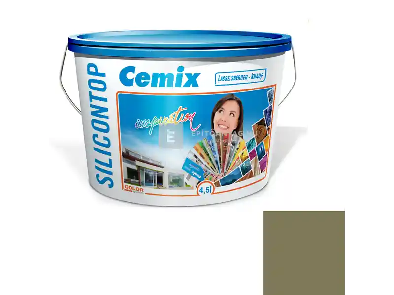 Azonnali szállítás Cemix 2800 SiliconTOP szilikon homlokzatfesték 6569 intense 4,5 l