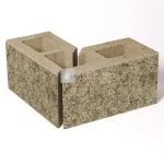Szezonális akció Leier Architektura kerítéskő sarokelem beige-barna 20x40x20 cm