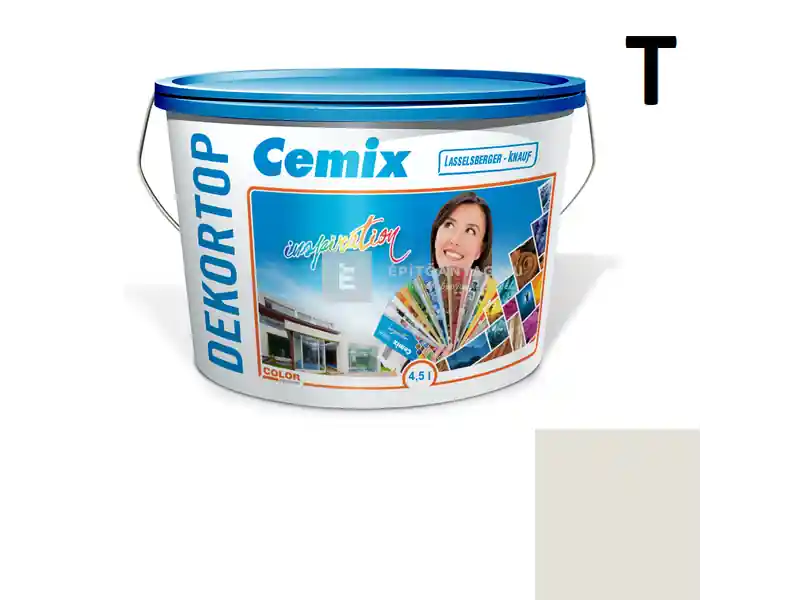 Cemix 2802 DekorTOP diszperziós homlokzatfesték 4151 cream 4,5 l Prémium