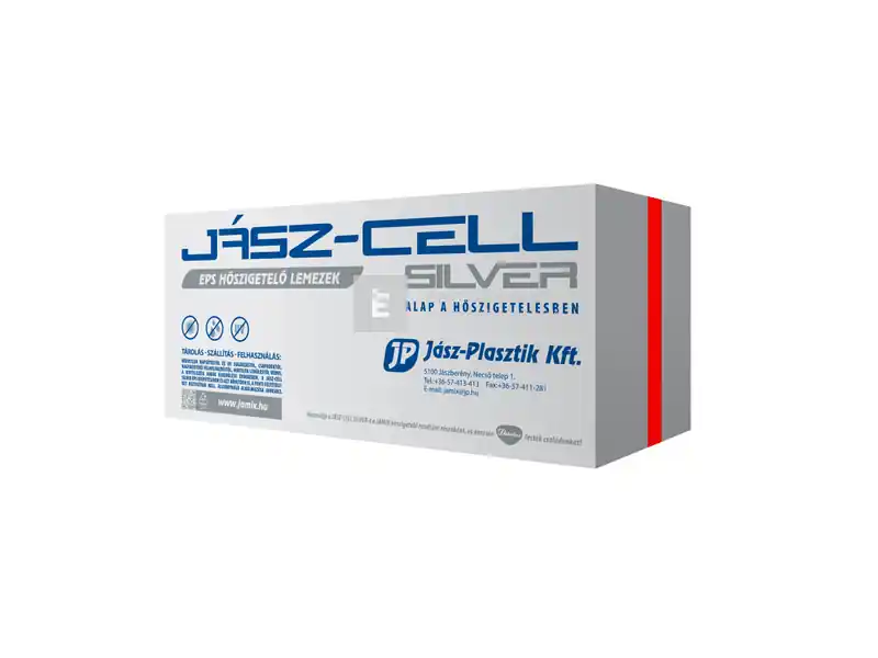 Prémium Jász-Cell Silver EPS 80, 9 cm grafitos hőszigetelő lemez