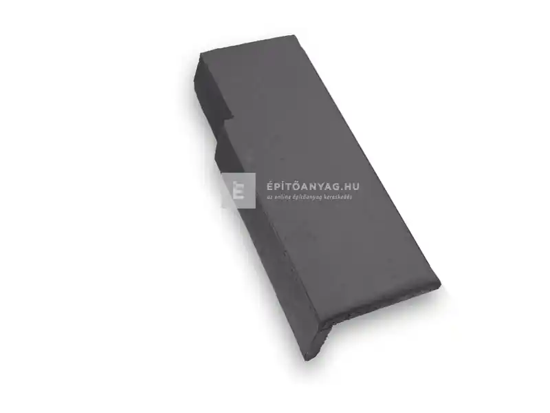 Árcsökkenés Leier Granite félszegélycserép bal, Classic carbon