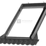 Utolsó esély VELUX Basic 1000 EDW 78x160 cm-es burkolókeret, profilos tetőfedő anyaghoz