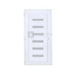 Gyors szállítás Delta Hidas balos műanyag bejárati ajtó 100x210 cm, fehér, 6 üveges