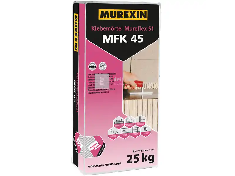 Murexin MFK 45 Mureflex S1 ragasztóhabarcs (C2TES1) 25 kg Kedvezmény