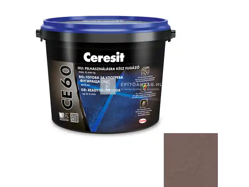 Henkel Ceresit CE 60 felhasználásra kész fugázó csokoládé 2 kg Expressz szállítás