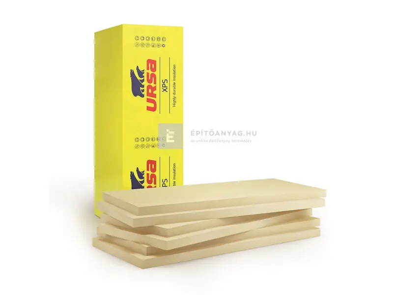 Szezonális akció Ursa XPS N-VII-L 5 cm hőszigetelő lemez, sima felület, lépcsős él