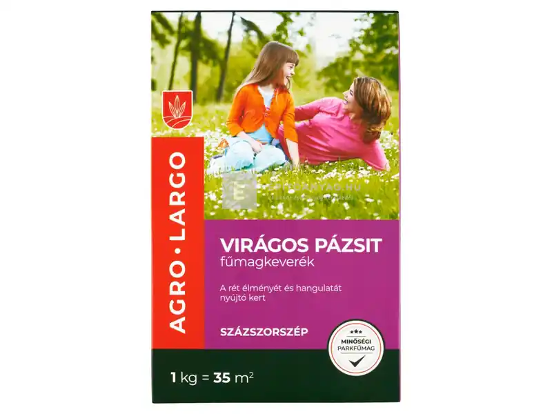 Vásárlói kedvenc Agro-Largo Magic Garden Százszorszép virágos pázsit fűmagkeverék, 1 kg