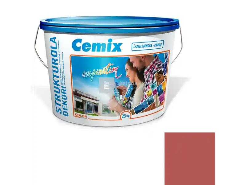Prémium Cemix 2704 StrukturOLA Dekor diszperziós vékonyvakolat, kapart 1,5 mm 6339 intense 25 kg