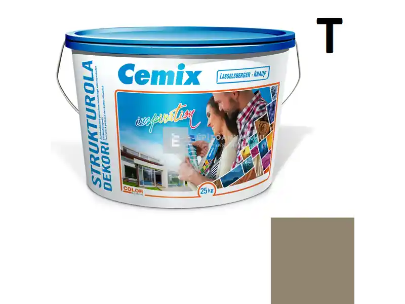 Cemix 2704 StrukturOLA Dekor diszperziós vékonyvakolat, kapart 1,5 mm 6947 intense 25 kg Bestseller