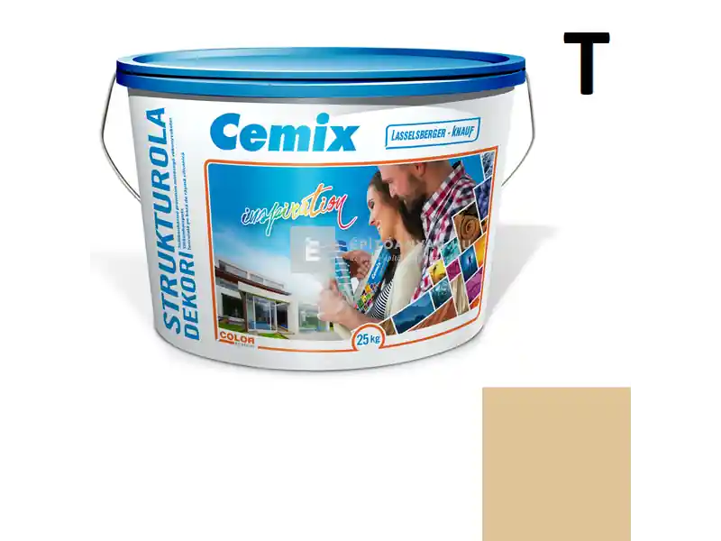 Cemix 2704 StrukturOLA Dekor diszperziós vékonyvakolat, kapart 2 mm 4347 orange 25 kg Azonnal elérhető