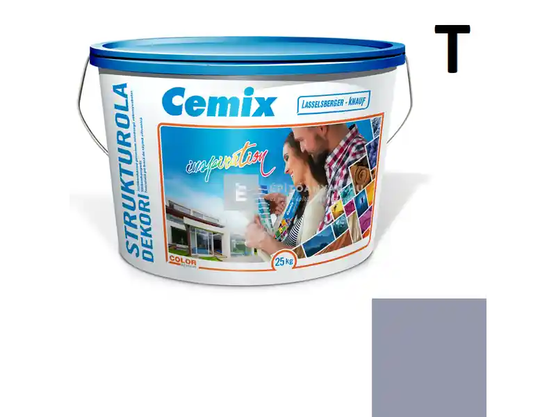 Cemix 2704 StrukturOLA Dekor diszperziós vékonyvakolat, kapart 2 mm 4759 blue 25 kg Kiárusítás