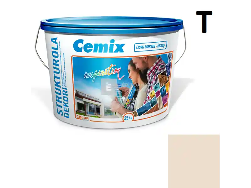Gyors kiszállítás Cemix 2704 StrukturOLA Dekor diszperziós vékonyvakolat, kapart 2 mm 6311 intense 25 kg