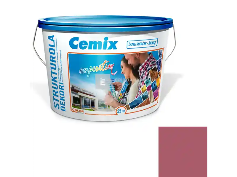 Vásárlói kedvenc Cemix 2704 StrukturOLA Dekor diszperziós vékonyvakolat, kapart 2 mm 6357 intense 25 kg