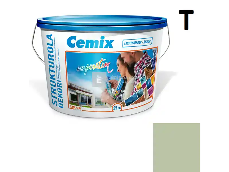 Kiárusítás Cemix 2704 StrukturOLA Dekor diszperziós vékonyvakolat, kapart 2 mm 6553 intense 25 kg