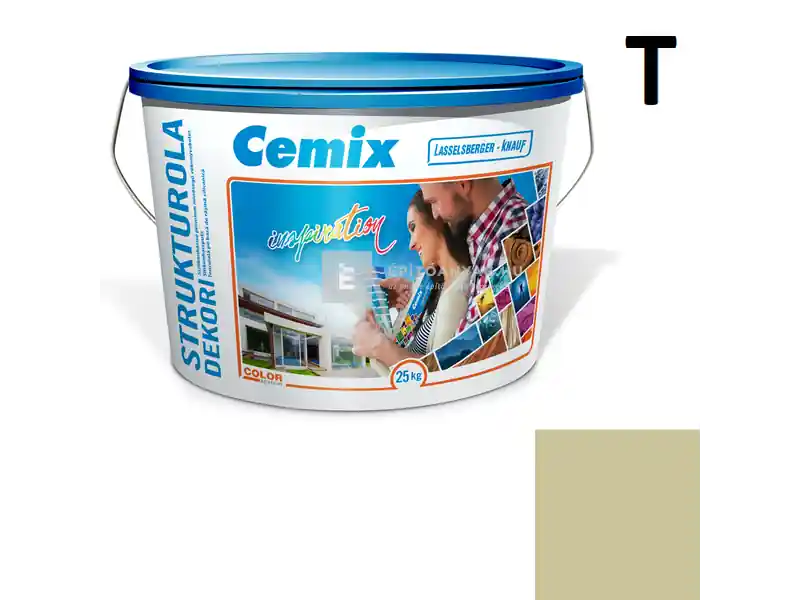 Kihagyhatatlan ajánlat Cemix 2704 StrukturOLA Dekor diszperziós vékonyvakolat, dörzsölt 2 mm 4547 green 25 kg