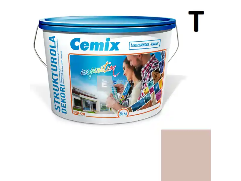 Cemix 2704 StrukturOLA Dekor diszperziós vékonyvakolat, dörzsölt 2 mm 5123 rusty 25 kg Biztonságos fizetés