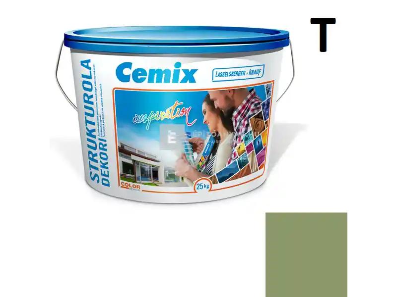 Utolsó esély Cemix 2704 StrukturOLA Dekor diszperziós vékonyvakolat, dörzsölt 2 mm 6547 intense 25 kg
