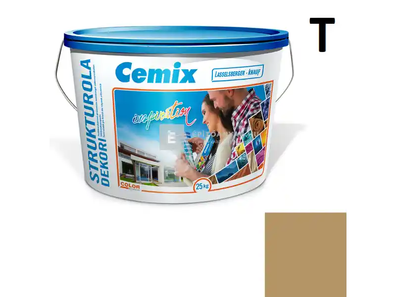 Cemix 2704 StrukturOLA Dekor diszperziós vékonyvakolat, dörzsölt 2 mm 6927 intense 25 kg Korlátozott ajánlat