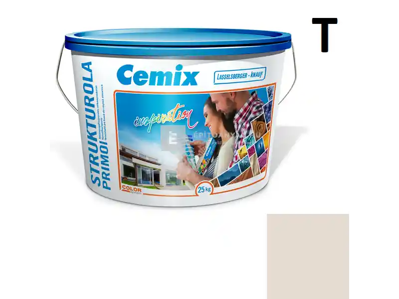 Ajánlat Cemix 2703 StrukturOLA Primo diszperziós vékonyvakolat, kapart 1,5 mm 4911 brown 25 kg