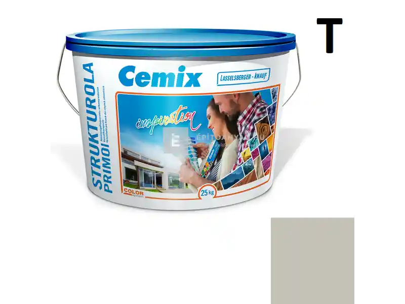 Expressz szállítás Cemix 2703 StrukturOLA Primo diszperziós vékonyvakolat, kapart 1,5 mm 5335 rock 25 kg