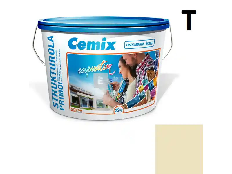 Legjobb ár Cemix 2703 StrukturOLA Primo diszperziós vékonyvakolat, kapart 1,5 mm 6141 intense 25 kg