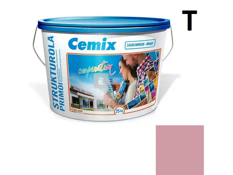 Azonnali szállítás Cemix 2703 StrukturOLA Primo diszperziós vékonyvakolat, kapart 1,5 mm 6353 intense 25 kg