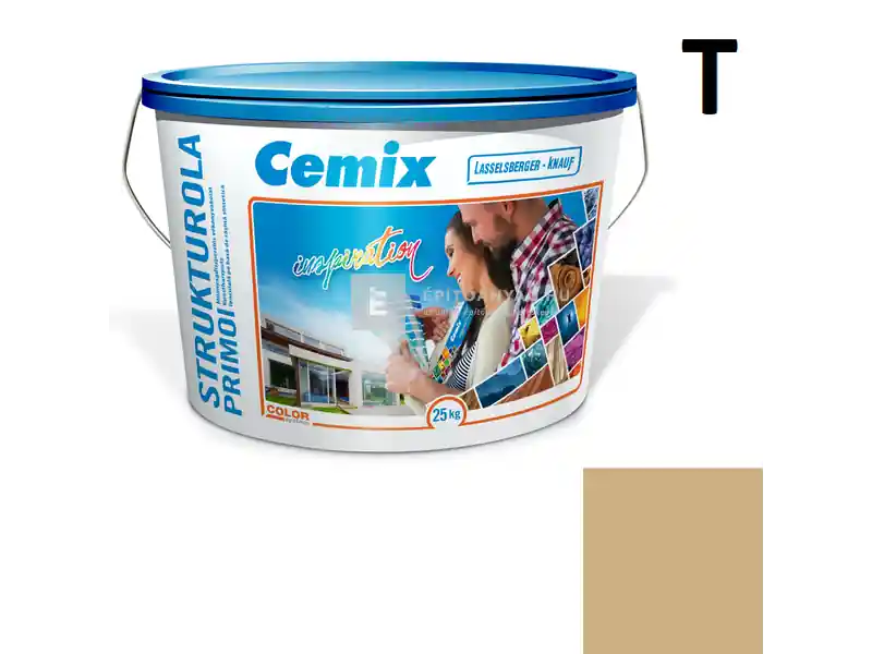 Cemix 2703 StrukturOLA Primo diszperziós vékonyvakolat, kapart 1,5 mm 6925 intense 25 kg Végkiárusítás