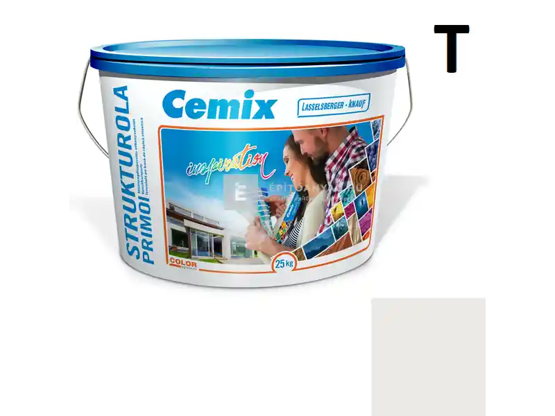 Cemix 2703 StrukturOLA Primo diszperziós vékonyvakolat, dörzsölt 2 mm 4141 cream 25 kg Különleges ajánlat