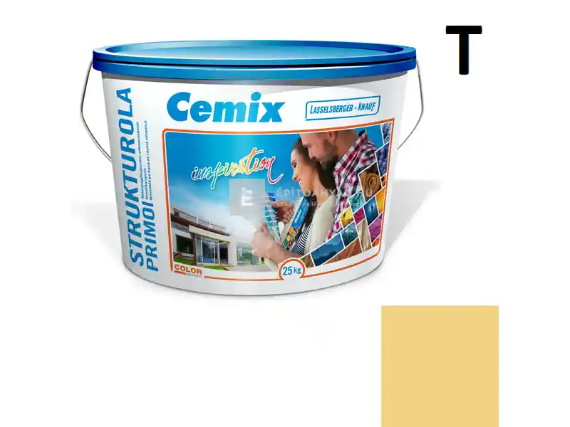 Prémium Cemix 2703 StrukturOLA Primo diszperziós vékonyvakolat, dörzsölt 2 mm 6125 intense 25 kg