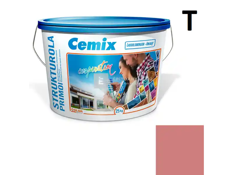 Cemix 2703 StrukturOLA Primo diszperziós vékonyvakolat, dörzsölt 2 mm 6343 intense 25 kg Vásárlói kedvenc