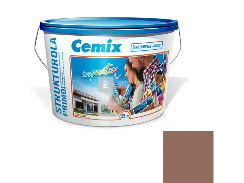 Akció Cemix 2703 StrukturOLA Primo diszperziós vékonyvakolat, dörzsölt 2 mm 6939 intense 25 kg