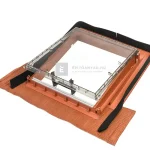 Bramac Luminex univerzális tetőkibúvó műanyag téglavörös 63x76,5 cm Biztonságos fizetés