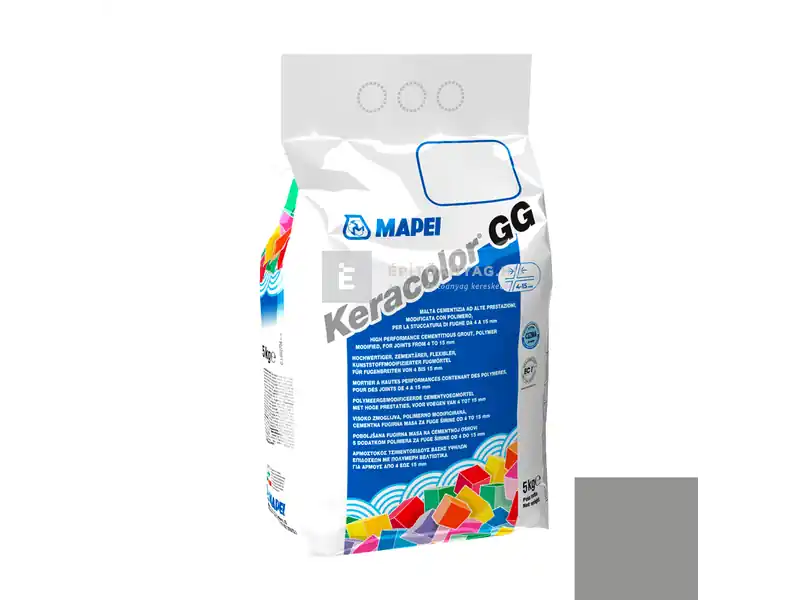 Biztonságos vásárlás Mapei Keracolor GG fugázó 112 középszürke 5 kg