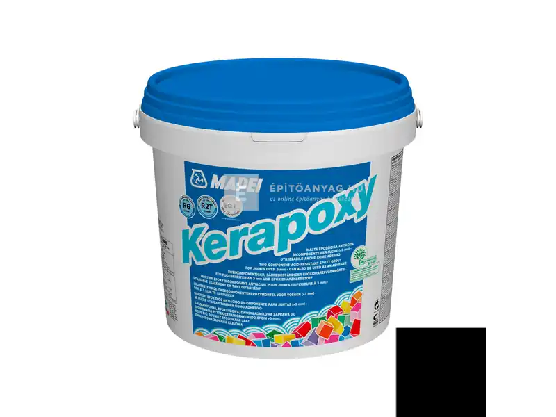 Mapei Kerapoxy ragasztó és fugázó R2T RG 120 fekete 5 kg Akció