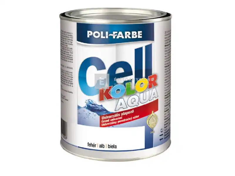 Kihagyhatatlan ajánlat Poli-Farbe Cellkolor Aqua univerzális alapozó fehér 1 l