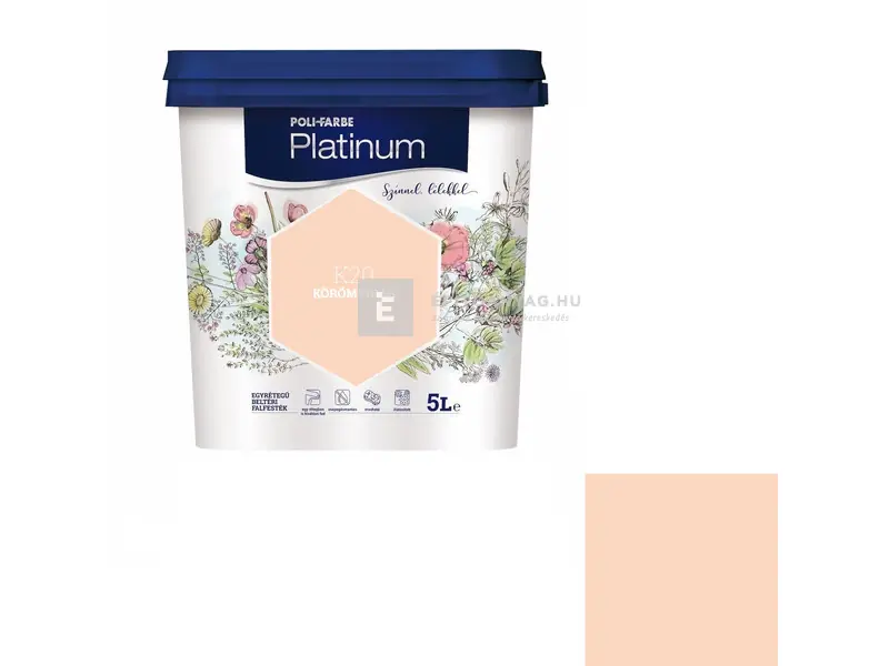 Poli-Farbe Platinum beltéri falfesték K20 körömvirág 5 l Legjobb ár
