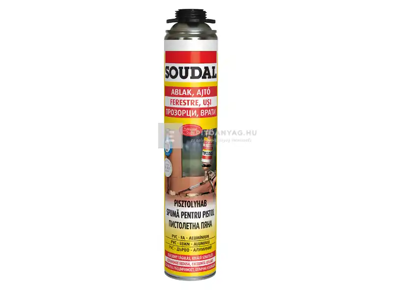 Különleges ajánlat Soudal DIY pisztolyhab sárga 750 ml