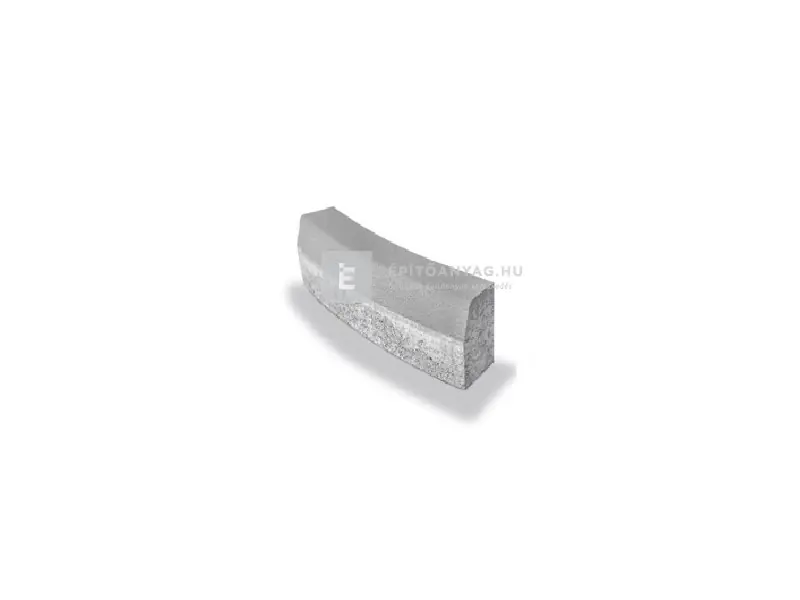 Újdonság Semmelrock útszegély íves r=3 m szürke 15x78x25 cm