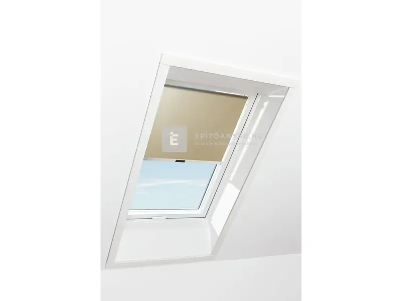 Roto Designo ZRS R4/R7 74x98 cm, sötét-bézs fényszűrő kampós roló, alumínium profilokkal Árcsökkenés