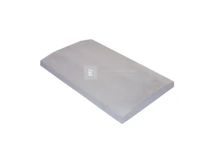 Bestseller Leier lábazati kúpos fedlap finombeton szürke 20x49x4 cm