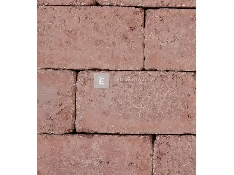 Leier Patio antik térkő és falazóelem téglavörös 12,4x25x5 cm Azonnal elérhető